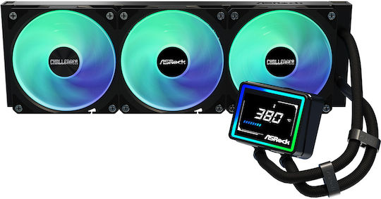 ASRock Challenger 360 Digital Water Cooling AIO CPU With 3 Fans 120mm And ARGB Lighting
