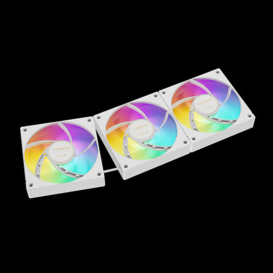 Gamdias Aura GL360 v2 v2 Water Cooling Systems AIO CPU With 3 120mm Fans And White ARGB Lighting