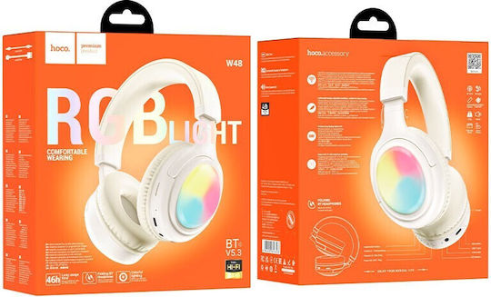 Hoco W48 Căști Audio Wireless Bluetooth On Ear Albe
