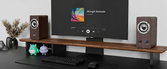 Genius SP-HF400 2.0 Speakers 10W Brown