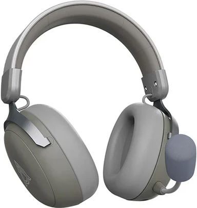 Ajazz AHM08 Max Wireless Over Ear Gaming Headset with Connection Bluetooth / USB Gray