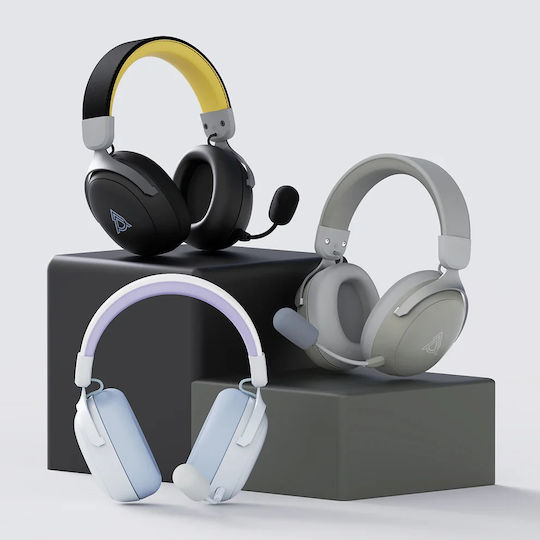 Ajazz AHM08 Max Wireless Over Ear Gaming Headset with Connection Bluetooth / USB Gray