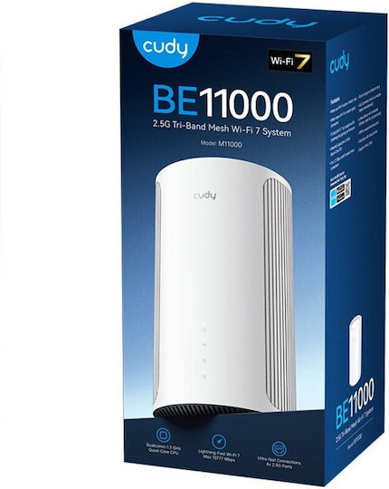 Cudy M11000 v1 WiFi Mesh Network Access Point Wi‑Fi 7 Tri Band (2.4 & 5 & 6GHz)