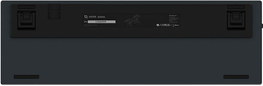 Aqirys Agena Wireless Gaming Mechanical Keyboard 65% with Gateron Red switches and RGB lighting (English US)