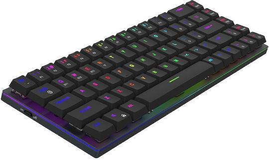 Aqirys Agena Wireless Gaming Mechanical Keyboard 65% with Gateron Red switches and RGB lighting (English US)