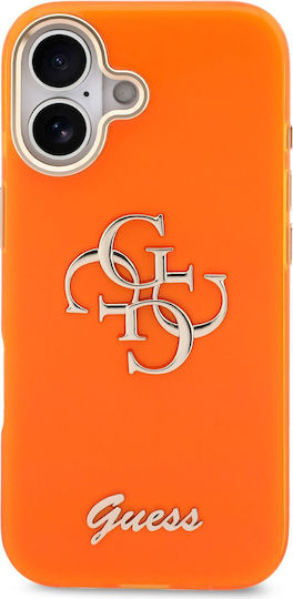 Guess Iml 4g Script Back Cover Plastic / Silicon Portocaliu (iPhone 17)