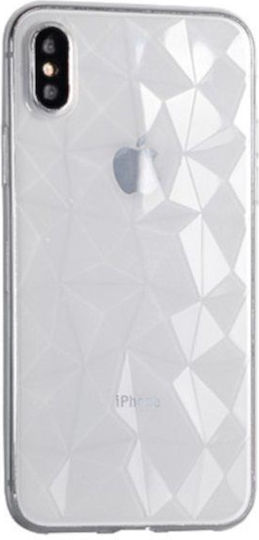 Forcell Forcell Air Prism 3D Pattern Flexible Umschlag Rückseite Silikon Transparent (Redmi Note 5)