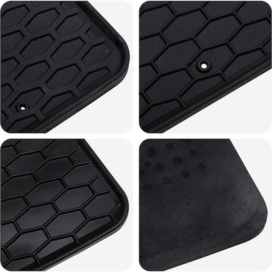 vidaXL Set of Front and Rear Mats 4pcs for BMW X3 / X4 2018 Black