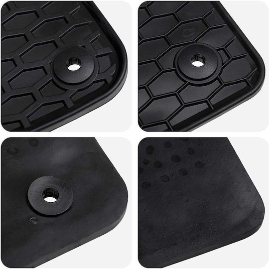 vidaXL Set of Front and Rear Mats 4pcs for Volkswagen T-Roc 2017 Black