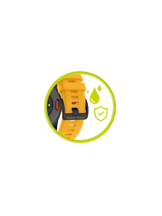 Mobile Origin Easy Strap Watch 22mm Yellow Mo-es22-ylw