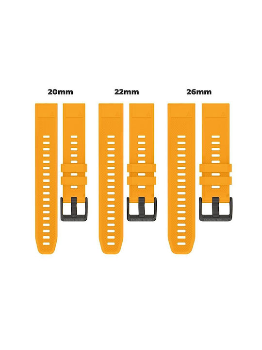 Mobile Origin Easy Strap Watch 22mm Yellow Mo-es22-ylw