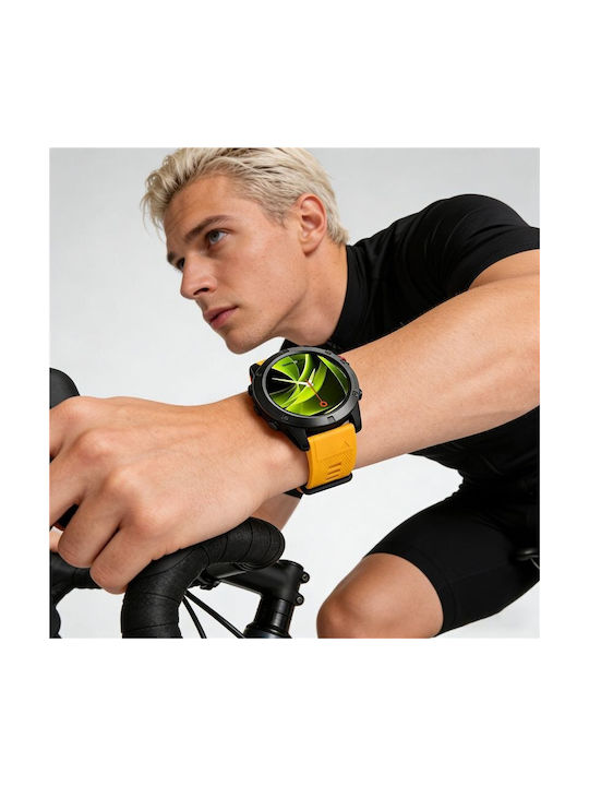 Mobile Origin Easy Strap Watch 22mm Yellow Mo-es22-ylw