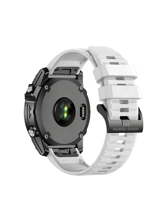 Mobile Origin Easy Strap Silicone Watch 26mm White Mo-ess-26-wht