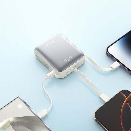 Joyroom JR-PBF27 Външна Батерия 10000mAh 22.5W с USB-C Изходен Порт Power Delivery Бяла