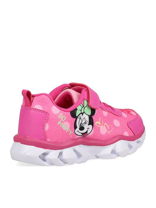 Παιδικά Sneakers με Φωτάκια Ροζ
