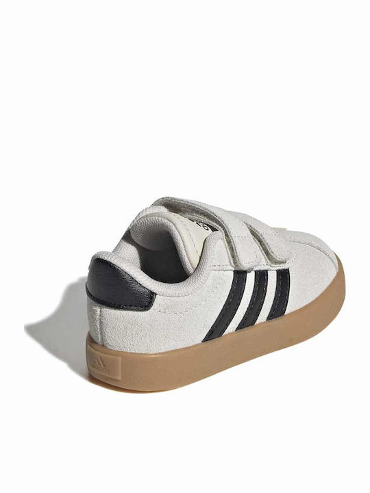 Vl Court 3.0 Cf Kids Sneakers With Hoop & Loop Closure Beige