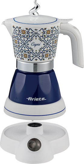Ariete Moka Electric Stovetop Espresso Pot for 400W Blue