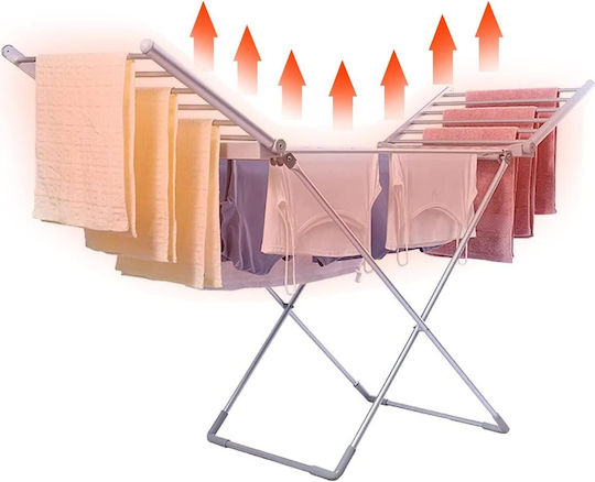 Pliere electric Suport de uscat rufe pardoseală din aluminiu 230W cu lungimea de uscare 12m