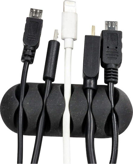 2 Stück Selbstklebende Kabelclips Organisationsclips 5 Positionen Schwarz