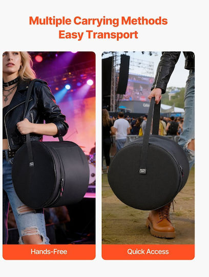 Vevor Waterproof Bass Case with Padded Black