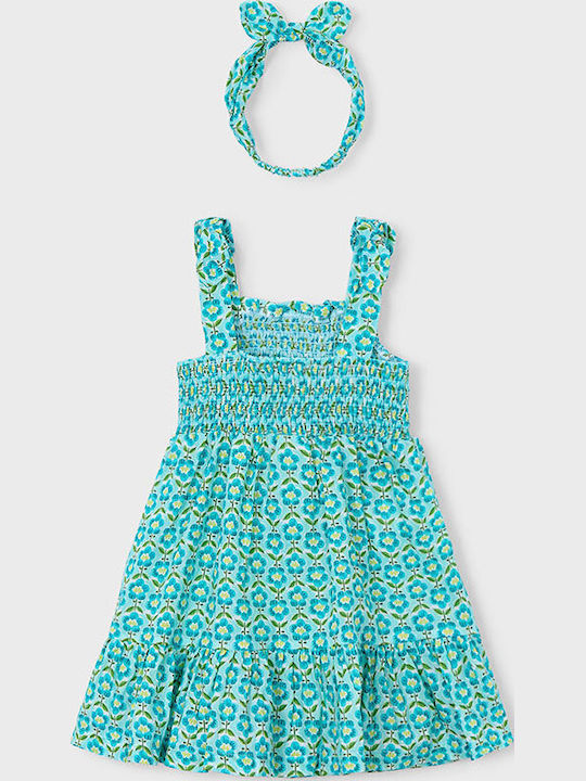 Kids Dress Sleeveless Blue