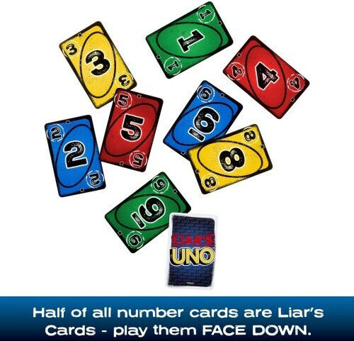 Настолна игра Uno Liars за 2-6 играчи 7+ години (EN) Mattel
