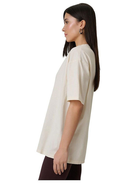 Bluza Damă Mâneci Scurte Ecru