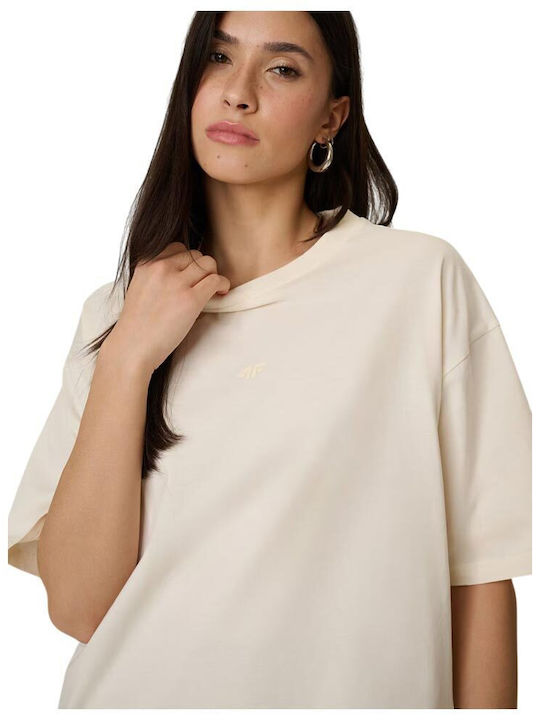 Bluza Damă Mâneci Scurte Ecru