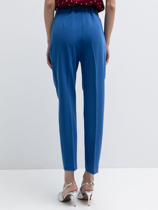 Damen Stoff Hose Blau