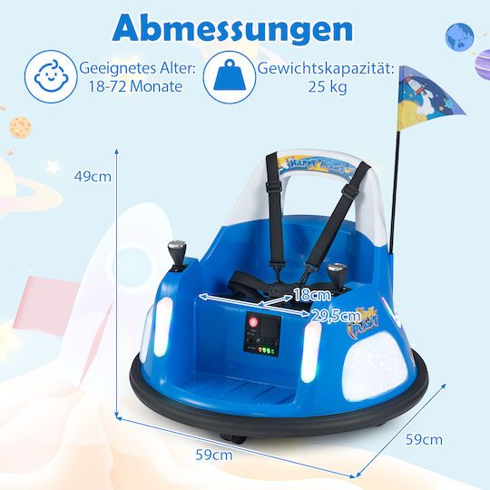 Elektrisches Einsitzer Kinderfahrzeug mit Fernbedienung 12 Volt Blaue Für 5+ Jahre