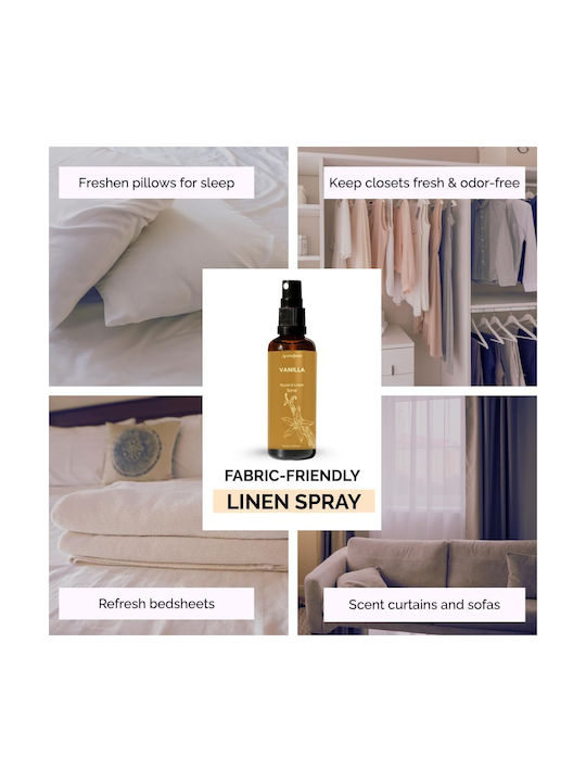 Vanilla Natural Room Linen & Pillow Spray Essential Oil Vanilla 100ml