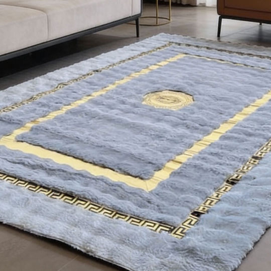 Kraft World 180x280cm Shaggy Γούνινο Γκρί, Crp-gold180x280-γκρί