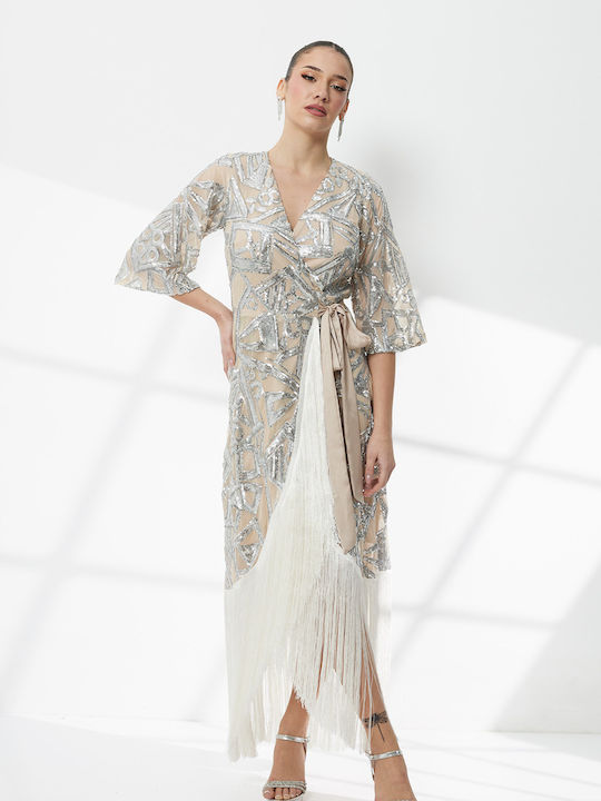 Rochie Maxi de Seară Roz