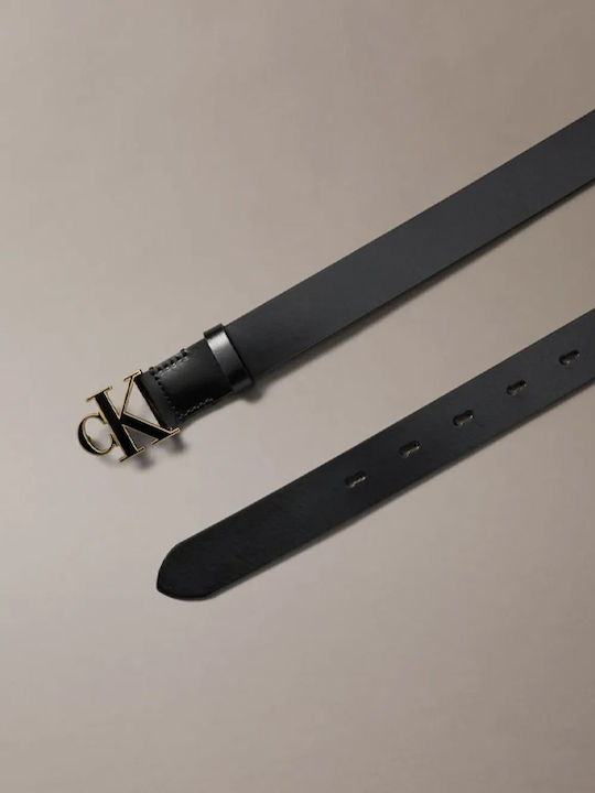 Calvin Klein Leather Women's Belt Black