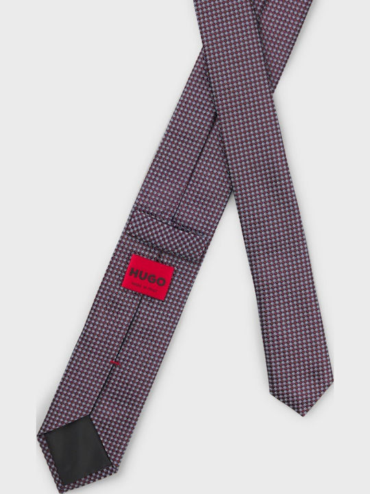 Hugo Men's Tie Silk in Brown Color