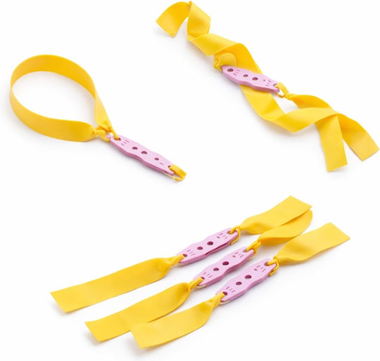 Set 10 Replacement Bands Slingshot Depox Premium Flat Rubber Yellow 0.5 Mm