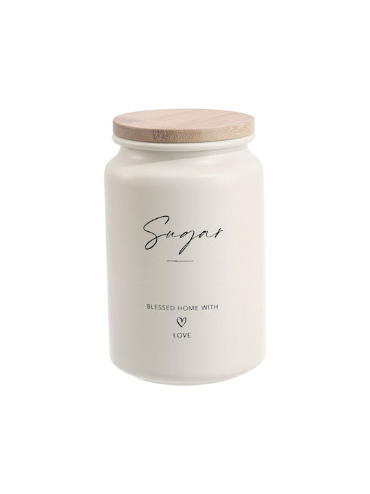 Ankor Set of 2pcs Jars for Coffee / Sugar with Lid Metallic Beige 9.5x15.2cm