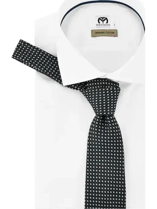 Makis Tselios Fashion Ανδρική Γραβάτα σε Μαύρο Χρώμα