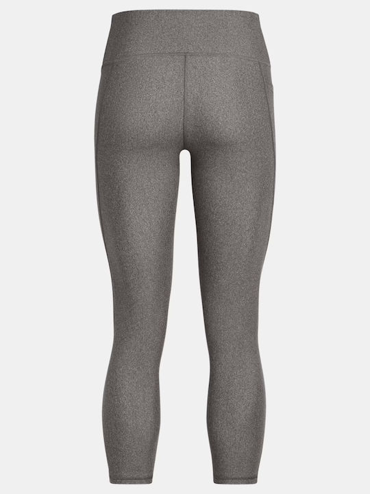 Leggings Pentru Instruire Colanți Cropped Strângere Talie Înaltă Gri