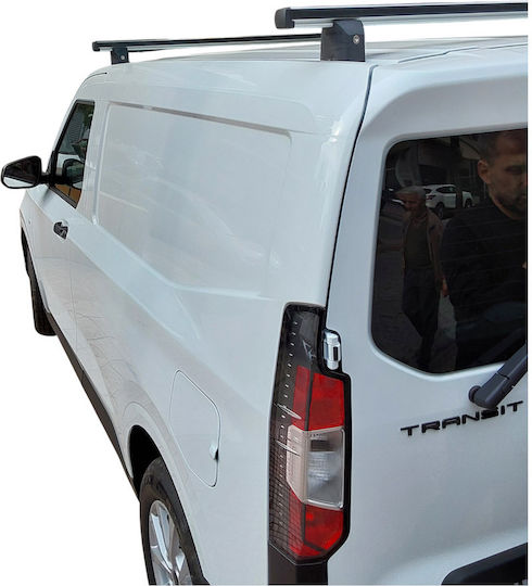 Nordrive Aluminum Car Roof Bars for Ford Transit Courier 2023+ Set with Roof Rack Legs MΠ.FTRANSIT.23
