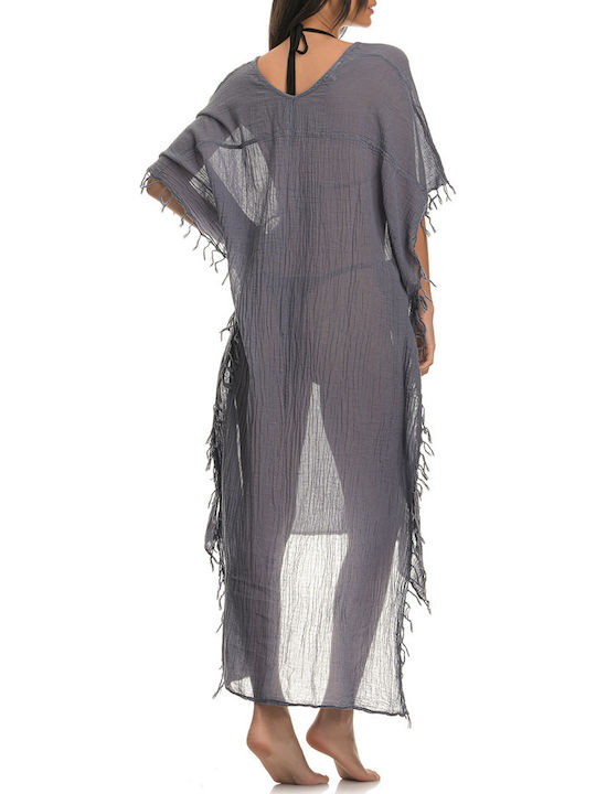 Sunday Habits Gray Beachwear Caftan