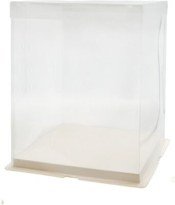 Paper Pack Plastic Box for Gift White 34x37x34cm.