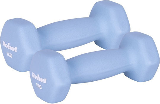 Rebel Active Hexagon Dumbbell Made of Neoprene 1 x 1kg