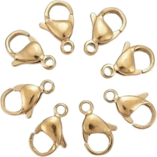 Schließe Guss Metall Papagei 10 X 18 mm 022 Goldfarben