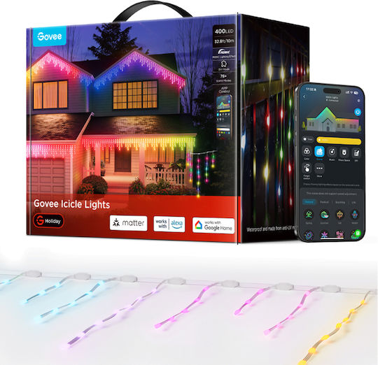 Λαμπάκια LED 10μ. RGBIC σε Σειρά
