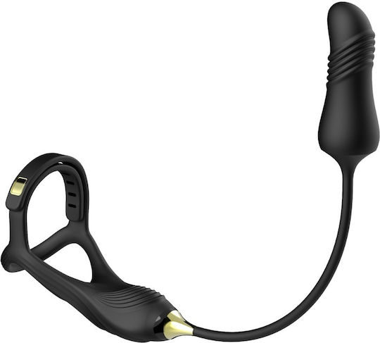 Buckle Cock Ring Thrusting Butt Plug