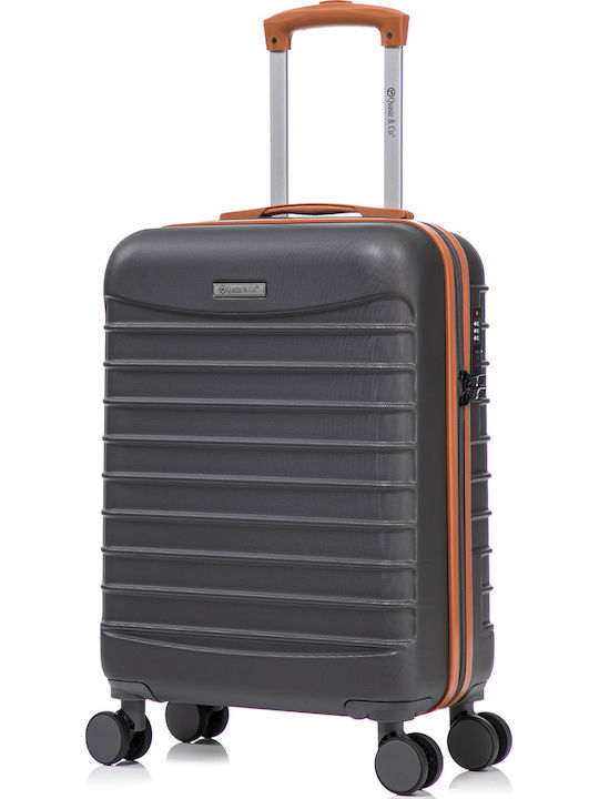 Quasar Valize de Călătorie Dure Gray/brown cu 4 roți Set 4buc