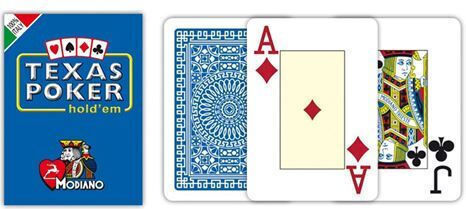 Modiano Texas Poker Playing Cards Laminated for Poker