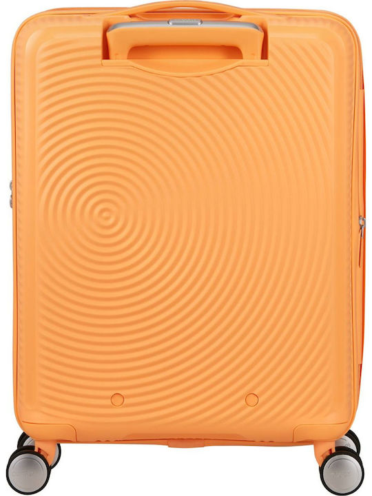 American Tourister Soundbox Βαλίτσα Ταξιδίου Καμπίνας Σκληρή Papaya Pop με 4 Ρόδες Ύψους 55εκ.
