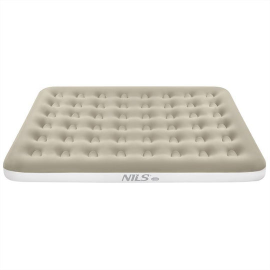 Nils Φουσκωτό Στρώμα Ύπνου Διπλό 203x152x22εκ. Μπεζ